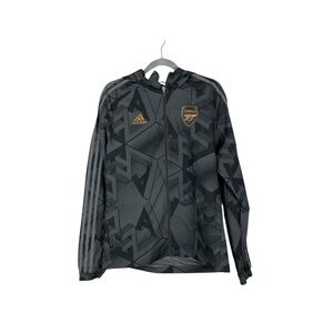 Adidas x Arsenal FC Black Camo Graphic Zip-Up Hooded Jacket Men’s Size S